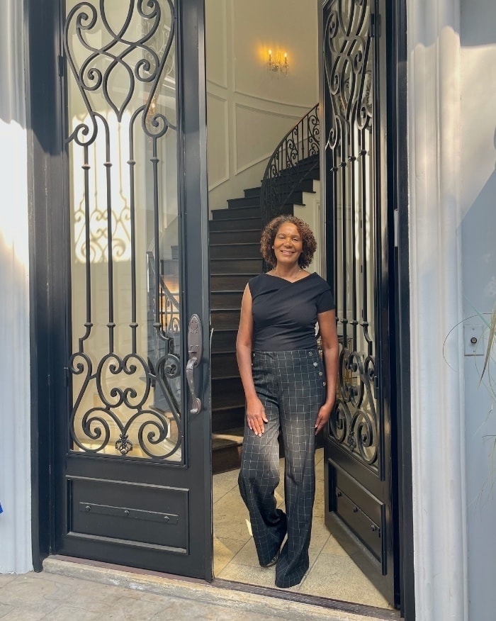 Couple touring a home with Nancy Martin in the San Fernando Valley